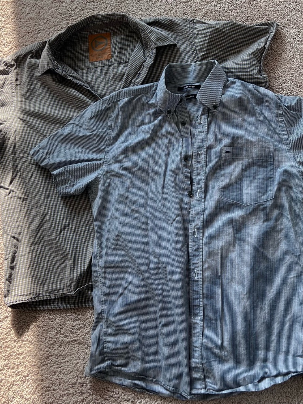 Short-Sleeve Button-Down Shirt in Blue - EU Brand Reserved